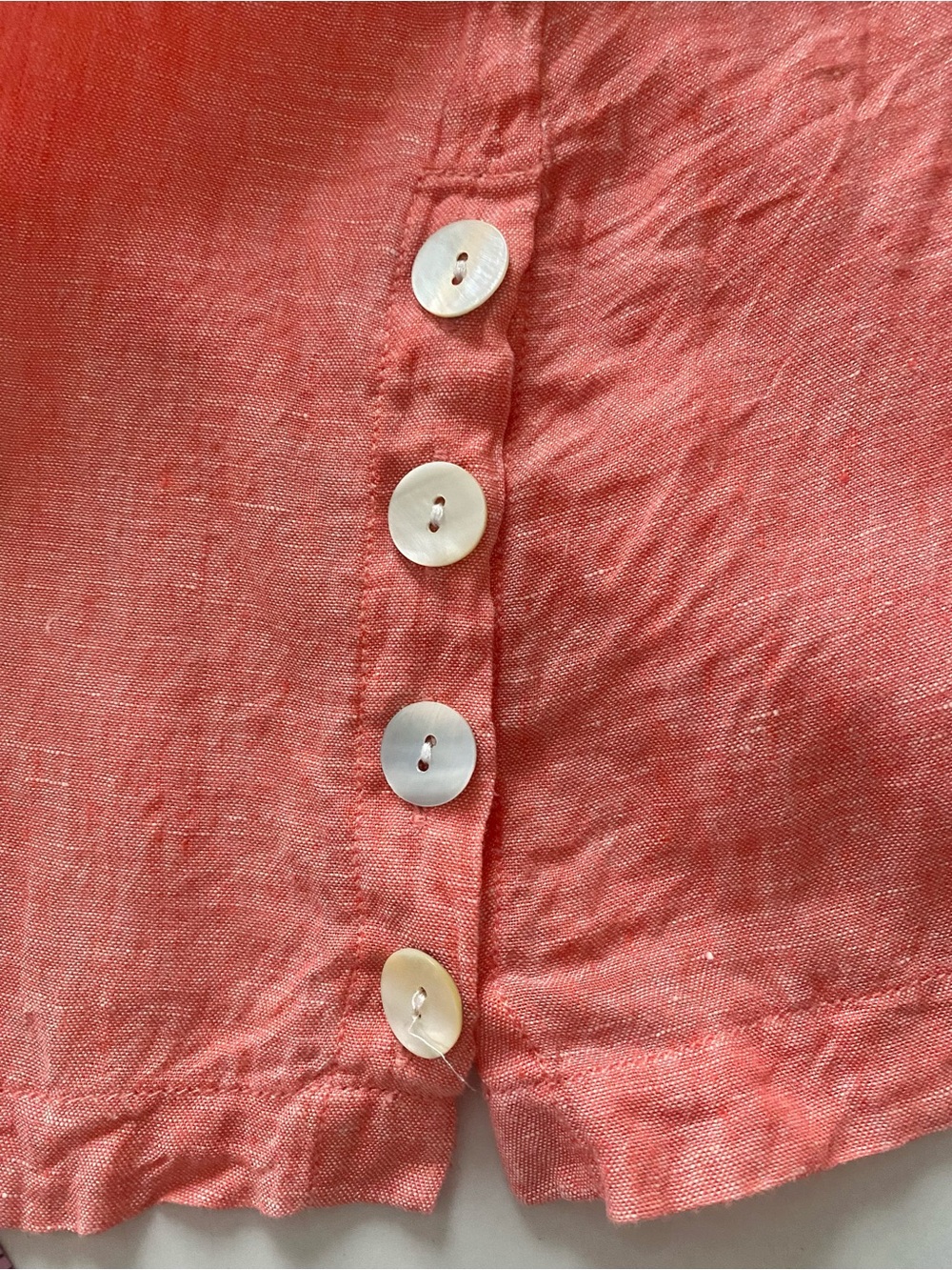 Tahari Women Light Blue 100% Linen Coastal Resort Beach Relaxed Tunic Top Sz 2X - Picture 6 of 10